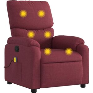 MAISONCHIC Fauteuil de massage inclinable - Vin Rouge - Manuel & Vibrations MAISONCHIC Fauteuil de massage inclinable - Vin Rouge - Manuel & Vibrations