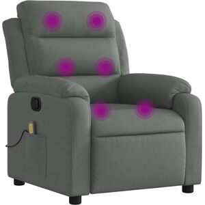 vidaXL Massagesessel Stoff Dunkelgrau - Manuelle Neigesystem vidaXL Massagesessel Stoff Dunkelgrau - Manuelle Neigesystem
