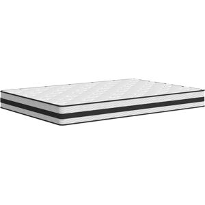 vidaxl - Matelas à ressorts Bonnell fermeté moyenne 120x200 cm Blanc vidaxl - Matelas à ressorts Bonnell fermeté moyenne 120x200 cm Blanc