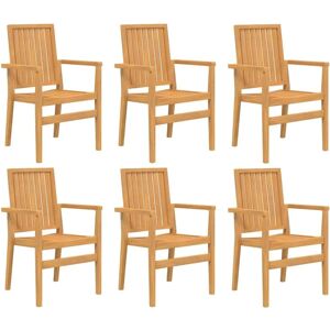 vidaXL Garden Dining Set with Teak Wood - 7 Pcs vidaXL Garden Dining Set with Teak Wood - 7 Pcs