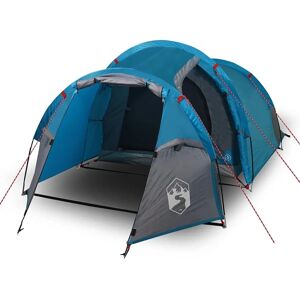 vidaXL Camping Tent 3-Person Blue - Waterproof Tunnel Tent vidaXL Camping Tent 3-Person Blue - Waterproof Tunnel Tent