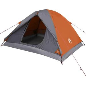 vidaXL Camping Tent 3-Person Orange Waterproof Dome - Camping Tent vidaXL Camping Tent 3-Person Orange Waterproof Dome - Camping Tent