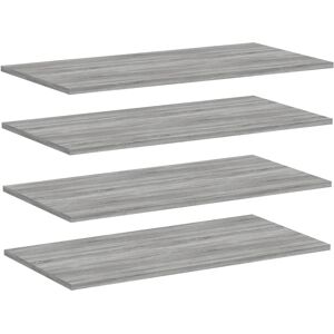 vidaXL Wall Shelves Grey Sonoma - 4 pcs - Wall Storage vidaXL Wall Shelves Grey Sonoma - 4 pcs - Wall Storage