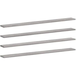 vidaXL Grey Sonoma Wall Shelves - Wall Shelves - 4 pcs vidaXL Grey Sonoma Wall Shelves - Wall Shelves - 4 pcs
