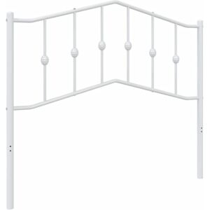 vidaXL White Metal Headboard 107 cm - Headboard vidaXL White Metal Headboard 107 cm - Headboard
