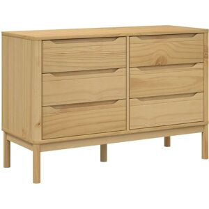 vidaXL Solid Wood Pine Chest of Drawers - Rustic Storage Cabinet vidaXL Solid Wood Pine Chest of Drawers - Rustic Storage Cabinet