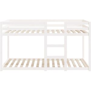 vidaXL 3206505 White Pine Loft Bed - Bed vidaXL 3206505 White Pine Loft Bed - Bed
