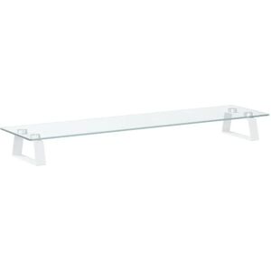 vidaXL White Monitor Stand 80x20x8cm - Display Support vidaXL White Monitor Stand 80x20x8cm - Display Support