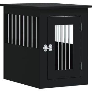 vidaXL Dog Crate Furniture Black 45x62x59 cm Engineered Wood - Dog Crate vidaXL Dog Crate Furniture Black 45x62x59 cm Engineered Wood - Dog Crate