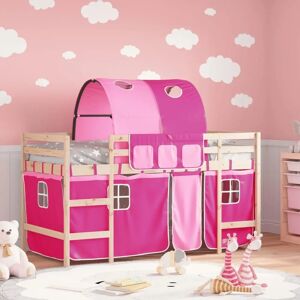 vidaXL Kids' Loft Bed Pink Tunnel - Kids' Loft Bed vidaXL Kids' Loft Bed Pink Tunnel - Kids' Loft Bed
