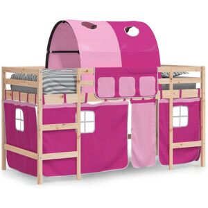 vidaXL Kids' Loft Bed Pink Tunnel - Kids' Loft Bed vidaXL Kids' Loft Bed Pink Tunnel - Kids' Loft Bed