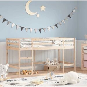 vidaXL Kids' Loft Bed with Ladder - Wooden Child Bedroom Bunk vidaXL Kids' Loft Bed with Ladder - Wooden Child Bedroom Bunk