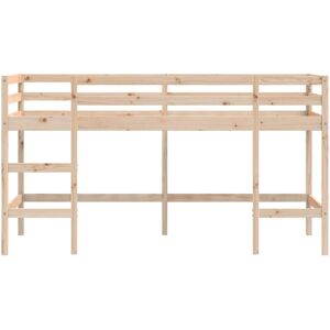 vidaXL Kids' Loft Bed with Ladder - Wooden Child Bedroom Bunk vidaXL Kids' Loft Bed with Ladder - Wooden Child Bedroom Bunk