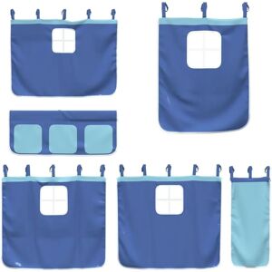 vidaXL Blue Loft Bed Curtains - Privacy & Play vidaXL Blue Loft Bed Curtains - Privacy & Play