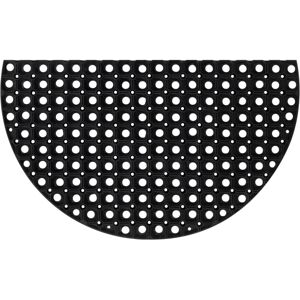vidaXL Door Mat 45x75cm Half-Round Rubber Indoor Entrance Rug vidaXL Door Mat 45x75cm Half-Round Rubber Indoor Entrance Rug