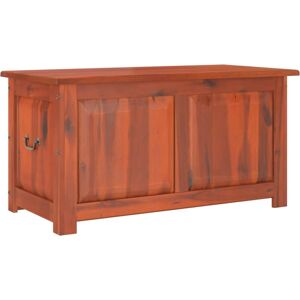 vidaXL Model 706786 - Storage Chest with Lid Brown Solid Wood vidaXL Model 706786 - Storage Chest with Lid Brown Solid Wood