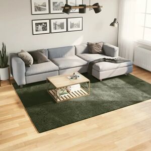 vidaXL Huarte Short Pile Green Rug - Area Rug vidaXL Huarte Short Pile Green Rug - Area Rug