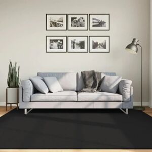vidaXL Huarte Black Short Pile Washable Rug - Floor Covering vidaXL Huarte Black Short Pile Washable Rug - Floor Covering