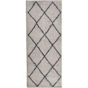 vidaXL PAMPLONA Shaggy Rug 80x200cm - Beige and Anthracite - Shaggy Rug vidaXL PAMPLONA Shaggy Rug 80x200cm - Beige and Anthracite - Shaggy Rug
