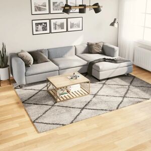 vidaXL Beige Anthracite Shaggy Rug 200x280cm - Rug vidaXL Beige Anthracite Shaggy Rug 200x280cm - Rug