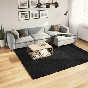 vidaXL Rug Short Pile Black - Floor Rug vidaXL Rug Short Pile Black - Floor Rug