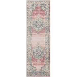 vidaXL Rug ARBIZU Indoor Outdoor Vintage 80x250cm Multi colored - Rug vidaXL Rug ARBIZU Indoor Outdoor Vintage 80x250cm Multi colored - Rug