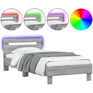 vidaXL Structure de lit Sonoma Gris - bed frame - Publicité vidaXL Structure de lit Sonoma Gris - bed frame - Publicité