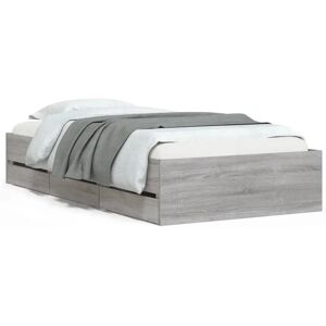 Cadre de lit vidaXL avec tiroirs 100x200cm - Moderne, Durable, Facile à assembler - Publicité Cadre de lit vidaXL avec tiroirs 100x200cm - Moderne, Durable, Facile à assembler - Publicité