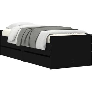 vidaXL Bed Frame with Drawers - 90x190 cm - Bed Type vidaXL Bed Frame with Drawers - 90x190 cm - Bed Type