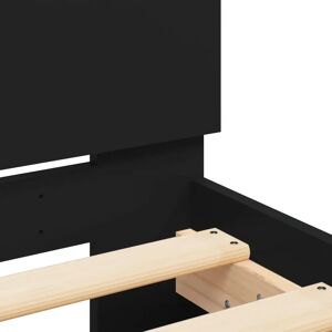 vidaXL Bed Frame 180x200cm Black - Supportive & Durable vidaXL Bed Frame 180x200cm Black - Supportive & Durable