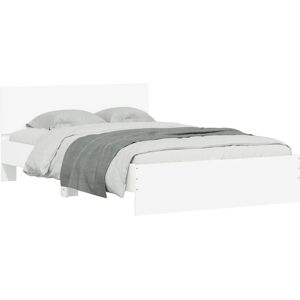 vidaXL Bed Frame White 140x200 cm with Headboard - Bed frame vidaXL Bed Frame White 140x200 cm with Headboard - Bed frame
