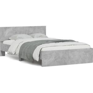 Estructura de cama VidaXL - Gris, 120x190cm, Resistente, Montaje fácil Estructura de cama VidaXL - Gris, 120x190cm, Resistente, Montaje fácil