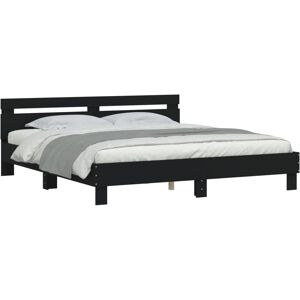 vidaXL Bed Frame with Headboard and LED Bed Base - Bed Type vidaXL Bed Frame with Headboard and LED Bed Base - Bed Type