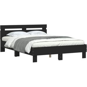 vidaXL Bed Frame with Headboard and LED Bed Base - Bed Type vidaXL Bed Frame with Headboard and LED Bed Base - Bed Type