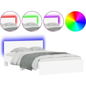 vidaXL Bed Frame - LED Lights - Modern Design - 140x190 cm vidaXL Bed Frame - LED Lights - Modern Design - 140x190 cm
