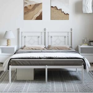 vidaXL Metal Bed Frame with Headboard - Bed Type vidaXL Metal Bed Frame with Headboard - Bed Type