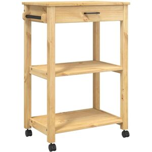 vidaXL Kitchen Trolley - Monza Solid Wood Pine - 60x40x90 cm vidaXL Kitchen Trolley - Monza Solid Wood Pine - 60x40x90 cm