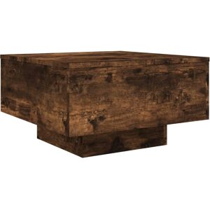 vidaXL Coffee Table Smoked Oak 55x55x31 cm Engineered Wood - Coffee Table vidaXL Coffee Table Smoked Oak 55x55x31 cm Engineered Wood - Coffee Table