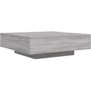 vidaXL Grey Sonoma Coffee Table 100x100x31 cm Engineered Wood vidaXL Grey Sonoma Coffee Table 100x100x31 cm Engineered Wood