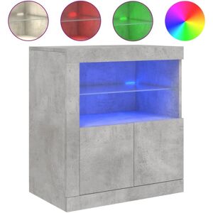 vidaXL Modell 836619 Wohnzimmer-Sideboard mit LED-Beleuchtung Beton Grau vidaXL Modell 836619 Wohnzimmer-Sideboard mit LED-Beleuchtung Beton Grau
