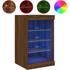 vidaXL 836727 Braune Eiche LED Sideboard - Aufbewahrungsschrank vidaXL 836727 Braune Eiche LED Sideboard - Aufbewahrungsschrank
