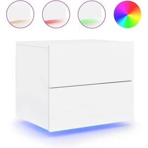 vidaXL 836813 Vegghengt nattbord hvit - Nattbord - Nattbord vidaXL 836813 Vegghengt nattbord hvit - Nattbord - Nattbord