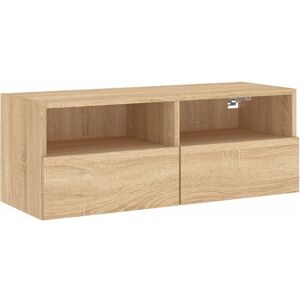 vidaXL Vægmonteret TV-møbel i eg - Vægmonteret TV-møbel vidaXL Vægmonteret TV-møbel i eg - Vægmonteret TV-møbel
