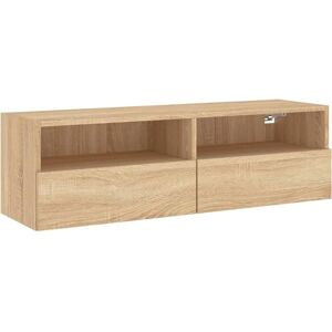 vidaXL Wall-mounted Sonoma Oak TV Cabinet - TV Wall Cabinet vidaXL Wall-mounted Sonoma Oak TV Cabinet - TV Wall Cabinet