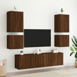 vidaXL 836908 Brown Oak TV Cabinet - TV Cabinet vidaXL 836908 Brown Oak TV Cabinet - TV Cabinet