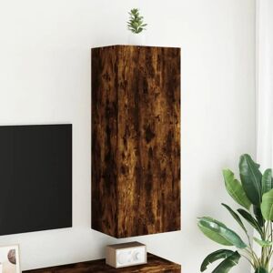 vidaXL Smoked Oak 40.5x30x102cm Wall-mounted TV Cabinet vidaXL Smoked Oak 40.5x30x102cm Wall-mounted TV Cabinet