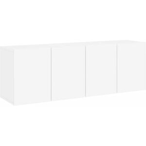 vidaXL Wall-mounted 2 pcs White TV Cabinets 60x30x41 cm vidaXL Wall-mounted 2 pcs White TV Cabinets 60x30x41 cm