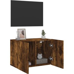 vidaXL 836946 Smoked Oak Wall-mounted TV Cabinet - TV cabinet vidaXL 836946 Smoked Oak Wall-mounted TV Cabinet - TV cabinet
