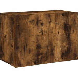 vidaXL 836946 Wandgemonteertes TV-Möbel - Smoked Eiche vidaXL 836946 Wandgemonteertes TV-Möbel - Smoked Eiche