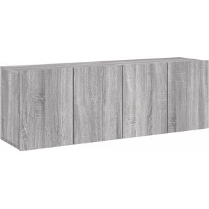 vidaXL Grey Sonoma Wall-mounted TV Cabinets - 2 pcs, 60x30x41 cm vidaXL Grey Sonoma Wall-mounted TV Cabinets - 2 pcs, 60x30x41 cm